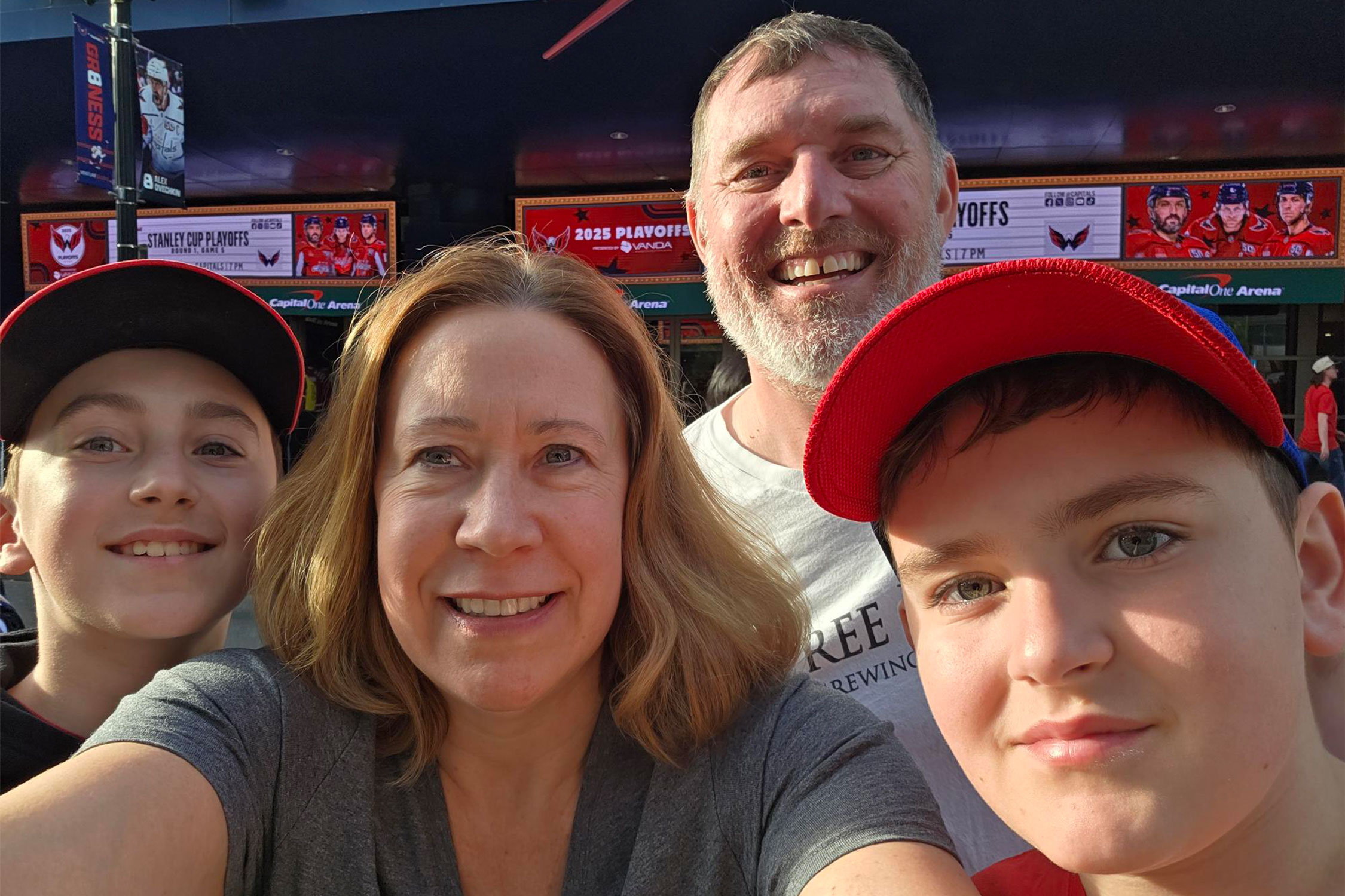 Amy Papanu with her family